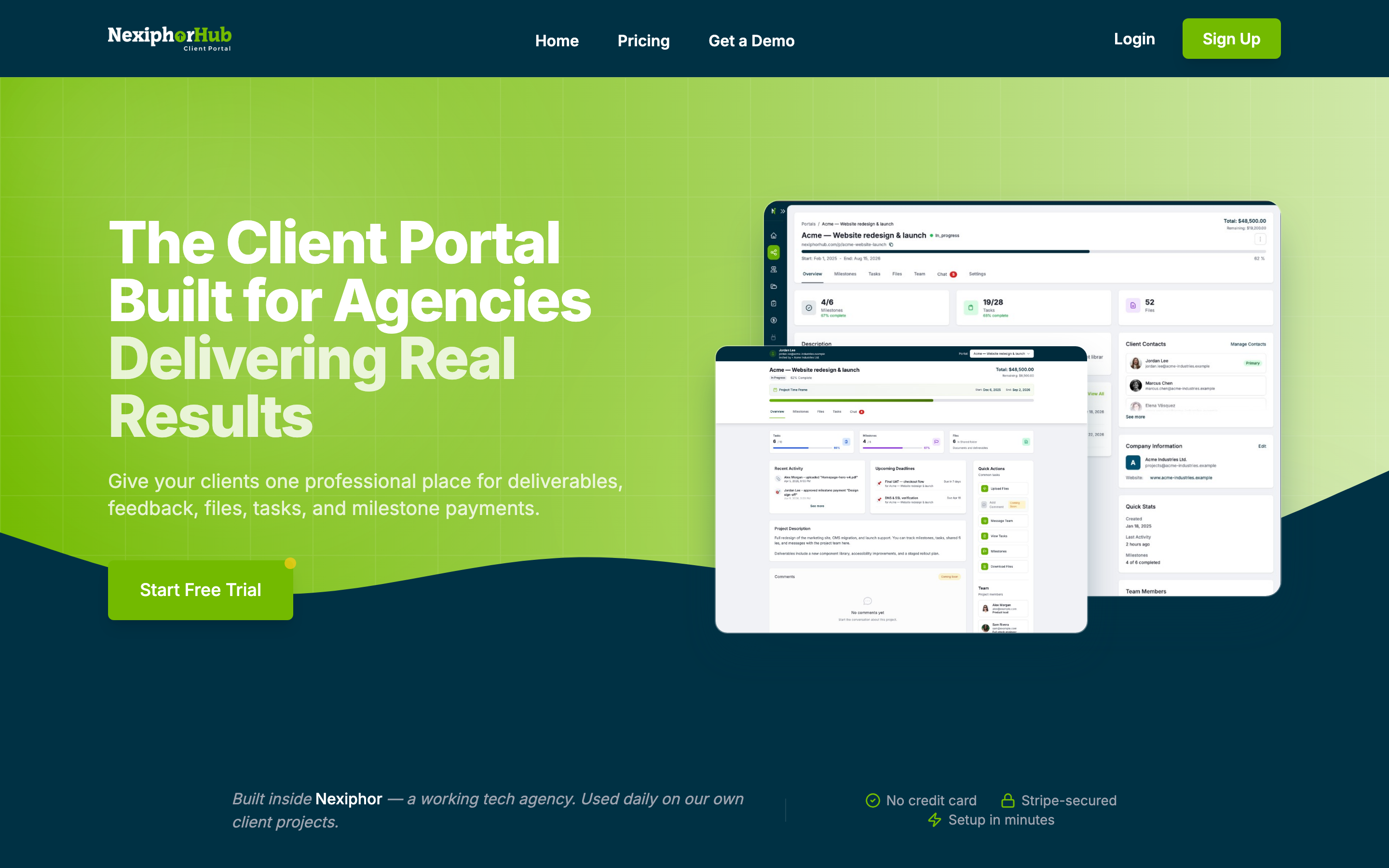 NexiphorHub product screenshot